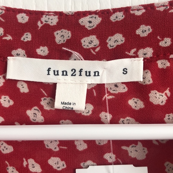 Stitch fix fun 2 fun red blouse - Picture 4 of 4